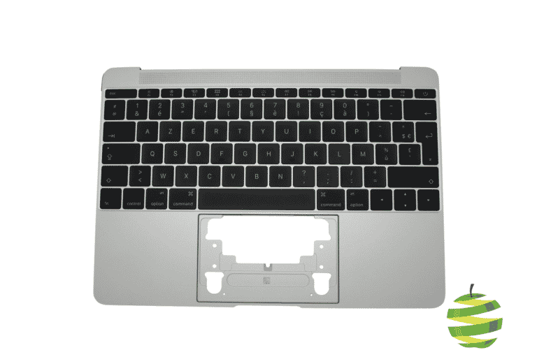 661-04881 Top Case ou Coque Supérieure pour ordinateur portable Apple MacBook 12 pouces A1534-Année 2016 couleur Argent