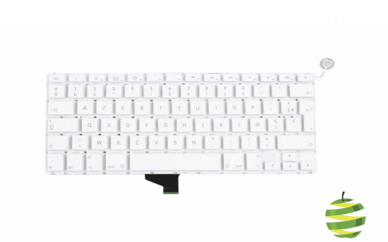 Clavier Apple AZERTY A1342 pour MacBook 13 Pouces Blanc (2009-2010)