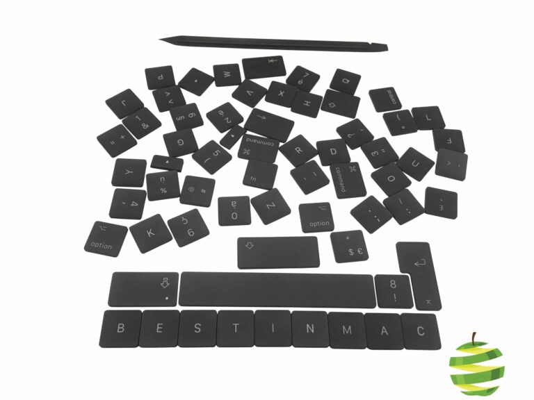 Lot complet de touches de clavier pour MacBook Pro Retina TouchBar 13 pouces A1989 et 15 pouces A1990 (2018-2019)
