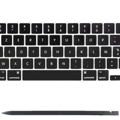 Touches et Spudger pour clavier Azerty (FR) MacBook Pro 16" A2141 et 13" A2289 A2251 (2019-2020)