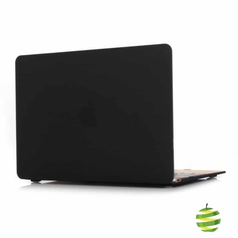 Coque de protection intégrale rigide mate pour MacBook 12 Pouces A1534 - Noire_BestinMac.com