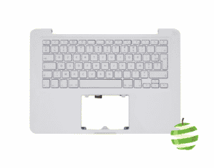 F661-5396-REC-B Top Case Apple pour MacBook Unibody 13" blanc clavier Azerty (Fr) (2009/2010) Reconditionné Grade B_BestInMac