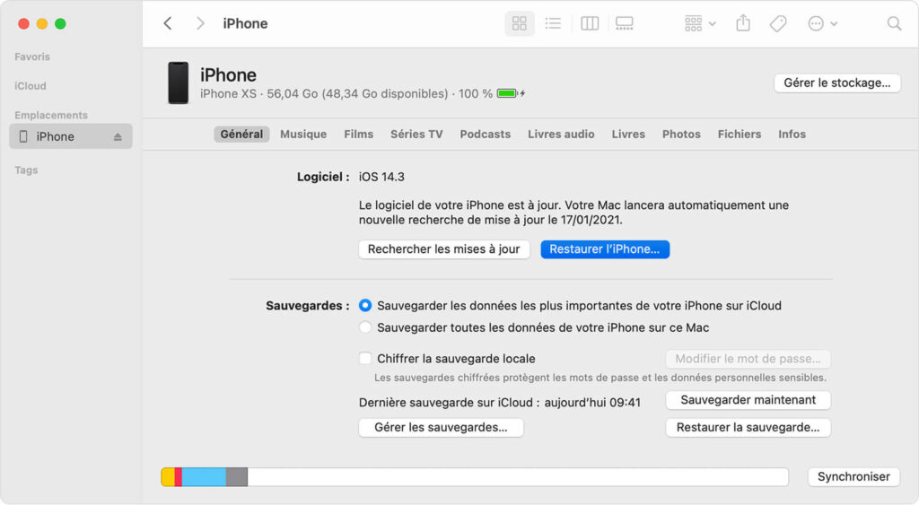 Réinitialiser iPhone sur avec son Mac - Blog BestinMac