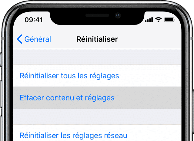 Réinitialiser un iPhone - BestinMac.com