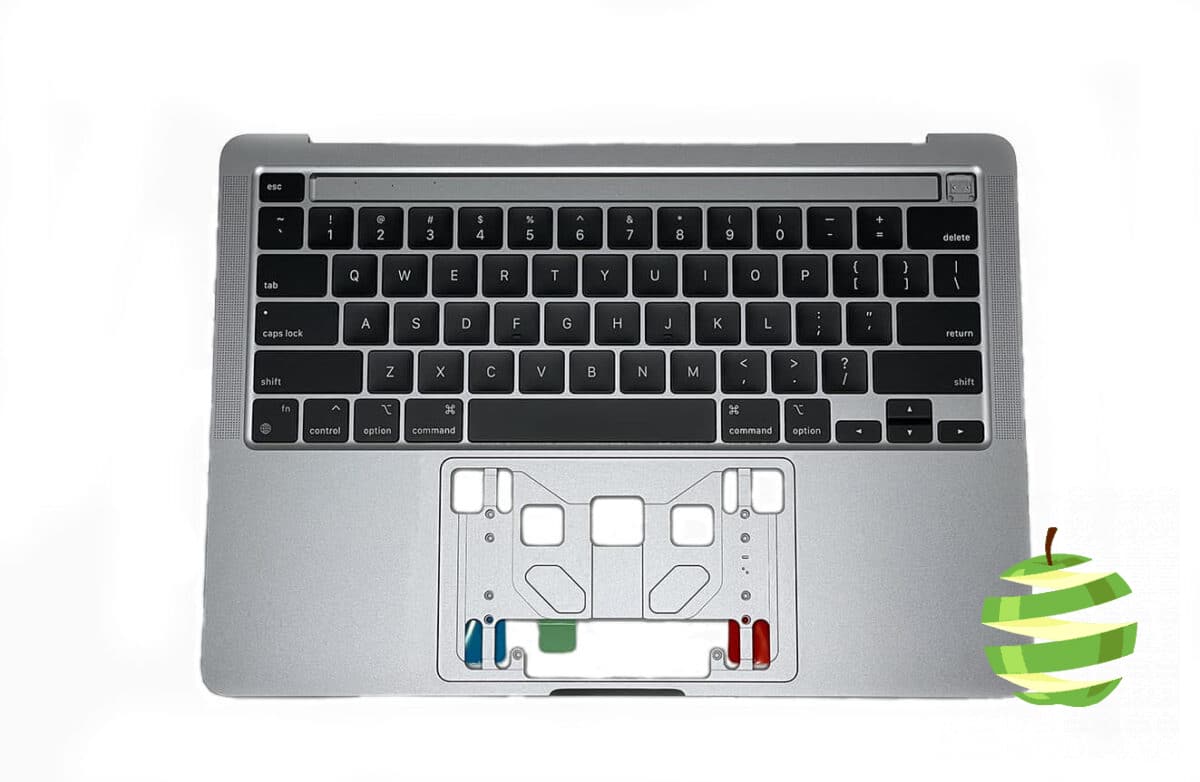 661-18432 Top Case Apple pour MacBook Pro 13 pouces A2338 Retina M1 clavier Qwerty (US) Gris Sidéral (2020)_BestinMac