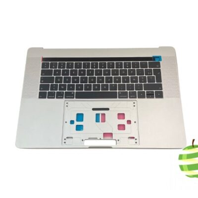 661-13164-Top Case MacBook Pro 15 pouces Retina A1990 Touch Bar FR Argent 2018-2019-BestinMac