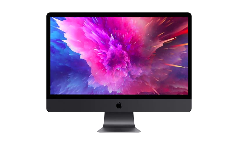 	Vue éclatée d’un iMac Pro avec ses pièces détachées
