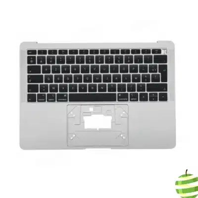 top case macbook air 13" retina a1932 clavier azerty (fr) argent (2018 2019) reconditionné grade a