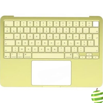 Top case clavier Azerty avec Touch ID (FR) pour MacBook Neo 13″ A3404 (2026) Jaune Agrume