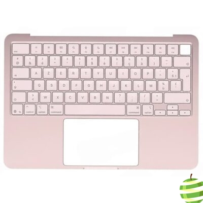 Top case clavier Azerty avec Touch ID (FR) pour MacBook Neo 13″ A3404 (2026) Rose Poudré